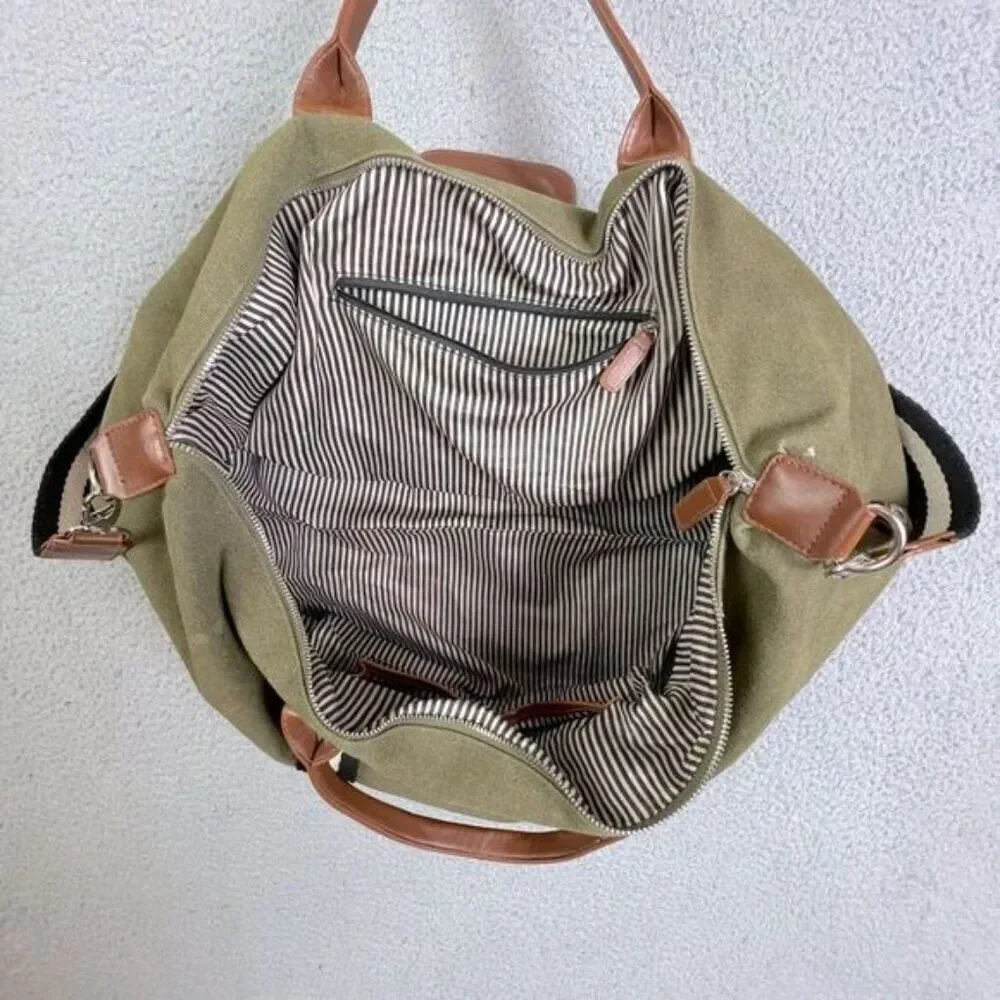 BROUK & CO.  MENS TRAVEL BAG GREEN